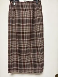 未試着品FENNEL チェック柄タイトスカート