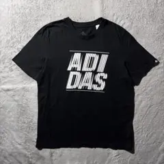 【Y8892】adidas 半袖Tシャツ　サイズL ブラック