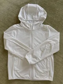 UNIQLO エアリズム UVカットパーカ ホワイト キッズ130