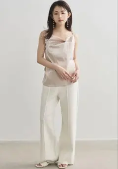 aimeine Aero-Mochi ニットパンツ　ベージュ Aimeine Aero-Mochi ニットパン - メルカリ