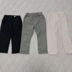 キッズ長ズボン3色セット 110cm