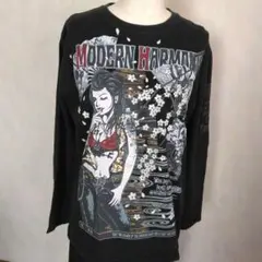 モダンハーモニー ブラック 長袖Tシャツ