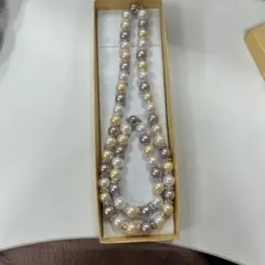 パールビーズ ネックレスとブレスレットセット