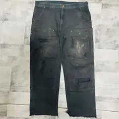 Carhartt ダブルニー ブラック 38×34 Carhartt ダブルニー ブラック 38×34 00's