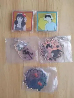 伊藤潤二&サンリオ アクリルキーホルダー、アクリルスタンド5点セット