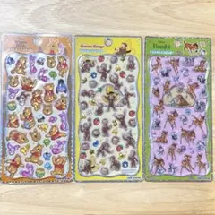 正規品 プチドロ おさるのジョージ バンビ プーさん 3枚セット プチドロップ