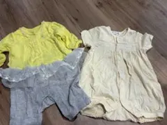 ミキハウス　セリーヌ70 ロンパース2枚セット