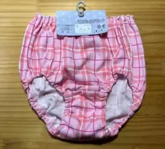 インゴムショーツ　ピンク チェック柄