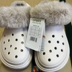 ストンプラインド クロッグ ボア（ファー、モコモコ付き）24cm