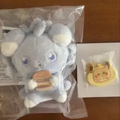 1番くじ ポケピース　ぬいぐるみ　ニャスパー　ラバーチャーム　ピカチュウ