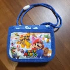 スーパーマリオ ネックストラップ付き財布
