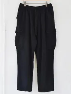 COMOLI 24AW 縮絨ウール 6Pパンツ サイズ1 Comoli | 縮絨ウール6Pパンツ Black