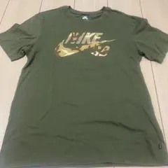 NIKE SB Tシャツ カモフラージュロゴ オリーブ S