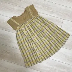 Noeil aime BeBe ドッキング ワンピース チェック.14A