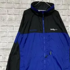 コロンビア　マウンテンパーカー　ブルーL ロゴ刺繍アウトドア0203
