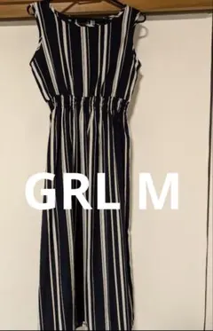 GRL ストライプ　ワンピース　M