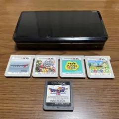 Nintendo3DS 本体＋ソフト5本 箱無し 充電器付 R不良