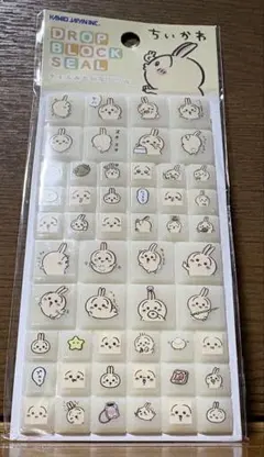 ☆ちいかわ うさぎ ドロップブロックシール