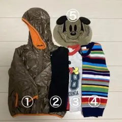 お値下げしました！！男の子用冬服☆５点まとめ売り☆９０センチ〜