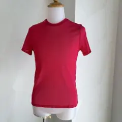 ヒロコビス ピンク 半袖 カットソー トップス シアー素材