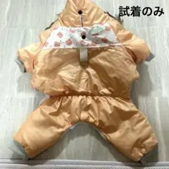 犬服　つなぎ　防寒着　ジャンバー　くま柄