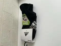 【新品】 アディダス レディースソックス 23−25cm ブラック ×3足②
