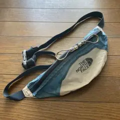 THE NORTH FACE ボディバッグ 青 ベージュ