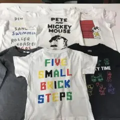 まとめ売り ユニクロ半袖Tシャツ 5枚、長袖Tシャツ1枚セット100・110㎝