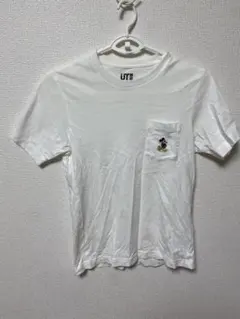 UT ミッキーマウス刺繍 Tシャツ XS ホワイト