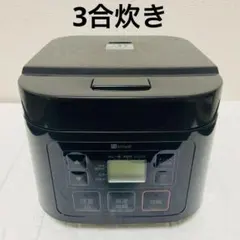 ニトリ マイコン炊飯ジャー SN-A5BK 3合炊き 炊飯器 ブラック 説明書付のサムネイル