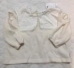 新品未使用　襟付きトレーナー　アイボリー　しまむら　80cm