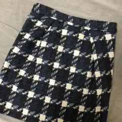 美品　秋冬チェックスカート　アナトリエ　引っ越しセール