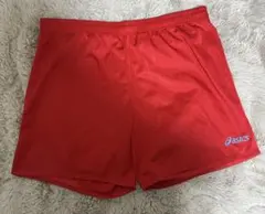 asics ハンドボールパンツ 赤