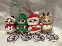 新品未使用 4種コンプセットmofusand クリスマスにゃん マスコット⑥