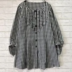 美品 25SS ユナイテッドアローズ タックフリルVネックハーフスリーブ