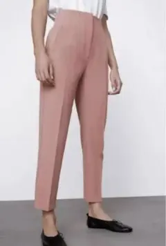 ZARA ハイウエストパンツ テーパードパンツ　Sサイズ