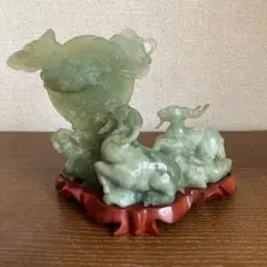トロレアイト九尾の狐 彫り物 風水 天然石 カービング - メルカリ