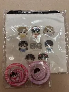 松本かれん　月足天音FRUITSZIPPER　ゆらゆらアクリルスタンド　ポーチ