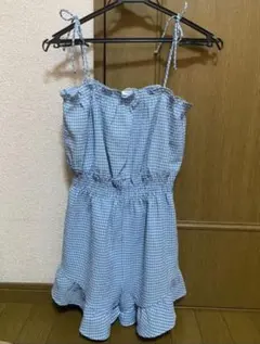 ZARA キャミワンピ キャミズボン 水色ワンピース 夏服