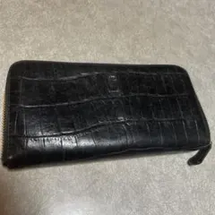 Felisi 長財布 クロコ型押し ブラックのサムネイル