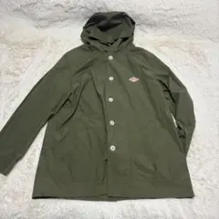 美品　ダントン ダウンプルーフフードジャケット 日本製　カーキ　40サイズ