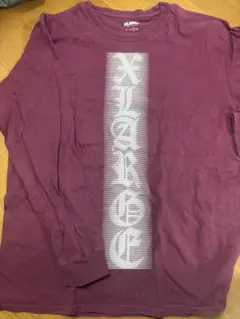 XLARGE 長袖カットソー バーガンディ