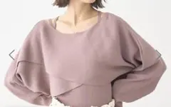 【earth music&ecology】SET2点クロスニット＋キャミソール