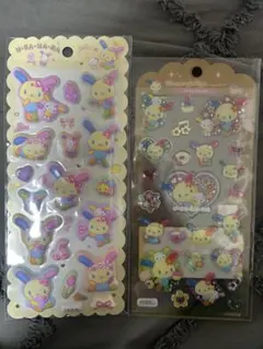 【正規品】ウサハナ ドロップジェリーシール、もちもちマシュマロシール2枚セット