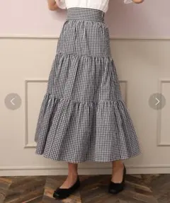 one after another NICE CLAUP ティアード スカート