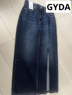 GYDA デニムスカート　スリット　インディゴ　ロング