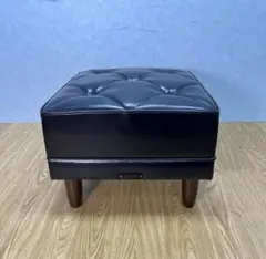 K☆1050 カリモク60 オットマン X36206BD　スタンダードブラックのサムネイル