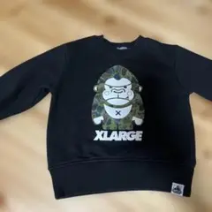 値下げ！XLARGE キッズ トレーナー 100cm ブラック