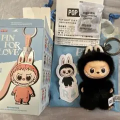 ♡POPMART ラブブ PIN FOR LOVE イニシャル 黒 R♡