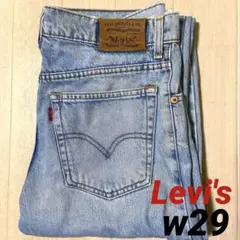 LEVI'S リーバイス ストレート デニム ライトブルー w29 80年代